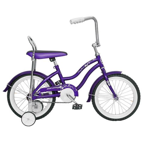 Micargi Taylor Girls Purple 16 Inch Bike With Training Wheels