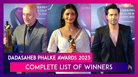 dadasaheb phalke awards 2023 alia bhatt wins best actress award ranbir kapoor bags best actor