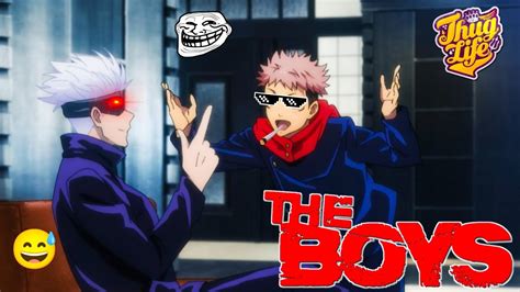 Jujutsu Kaisen Thug Life Moments Gojo And Yuji Funny Moments In Hindi 🤣 Youtube