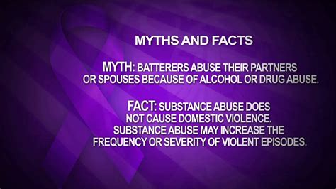 Domestic Violence Myths And Facts2 Youtube