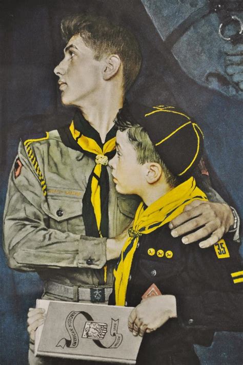 Our Heritage Norman Rockwell Boy Scouts Of America Print Rare Ap