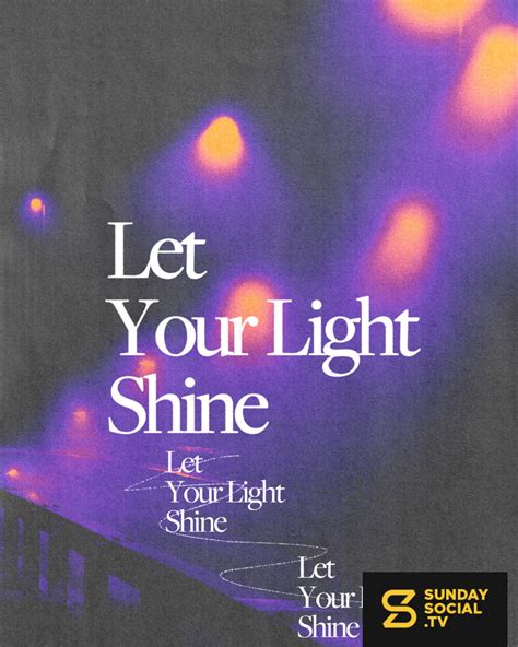 Let Your Light Shine Sunday Social