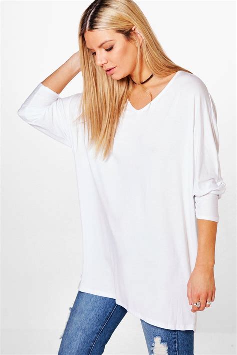 Boohoo Womens Jasmin Long Sleeve Oversized T Shirt Ebay