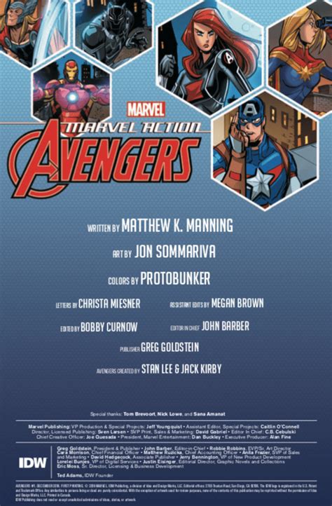 All Ages Avengers Preview Marvel Action Avengers 1 From Idw Comicon