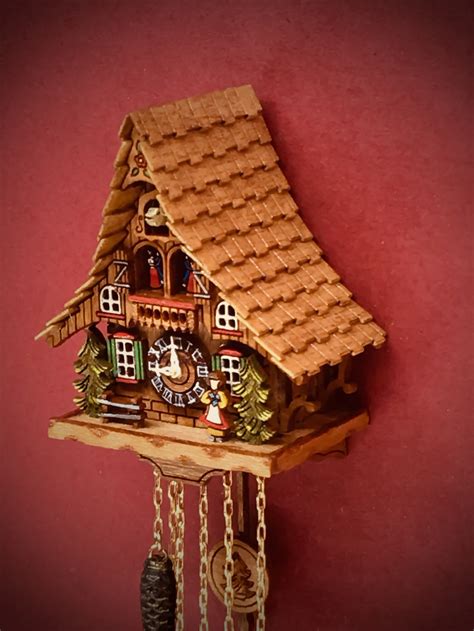 Miniature Cuckoo Clock Cottage Etsy