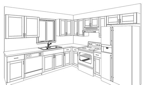 If drawing a room from scratch intimidates you at first, check your program to see if it includes templates or sample files. draw kitchen cabinets rooms learn how furniture step ...