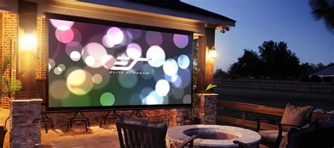 They are also called projection screens. Best Outdoor Screen in 2020 | Backyard movie screen ...