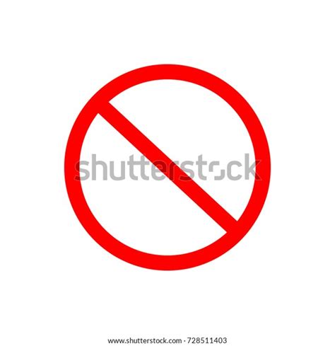 Prohibition Forbidden Sign Vector Illustrations Stock Vector Royalty Free