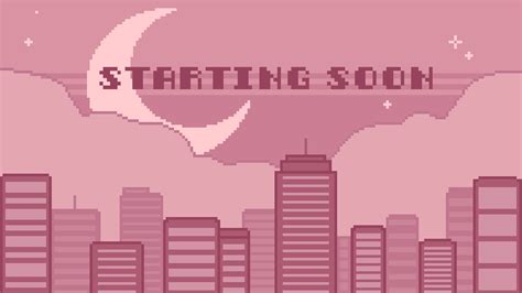 Animated Dreamy Pastel Pixel Cityscapes For Twitchstreaming By Skullstho