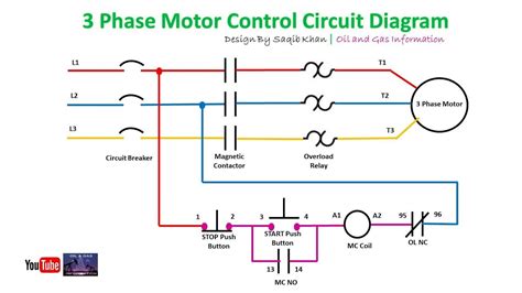 3 Phase Motor Control Circuit Diagram Rig Electrician Training Youtube