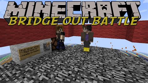 Minecraft Minigame Bridge Out Battle Game 1 Youtube