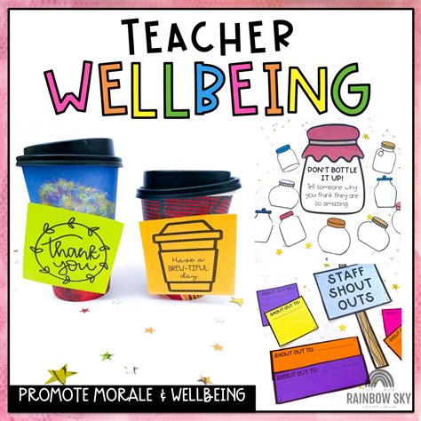21 Ways To Support Staff Morale And Teacher Wellbeing Rainbow Sky Creations