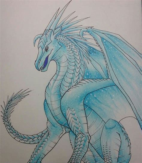 Icewing By Me Audrey Wings Of Fire Dragons Got Dragons Dragon Wings