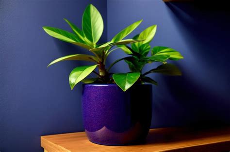 Premium Ai Image A Potted Plant Sitting On Top Of A Wooden Table