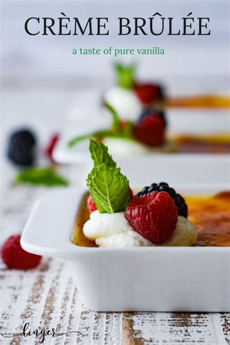 In a large saucepan, combine the cream, egg yolks and sugar. Classic Crème Brûlée Recipe with Fresh Fruit | Linger