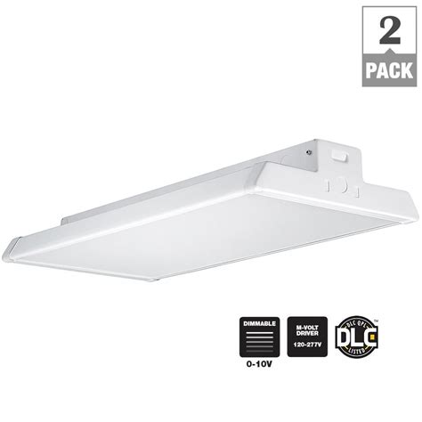 Metalux 4 Ft 4 Lamp White T8 Fluorescent Industrial Grade High Bay