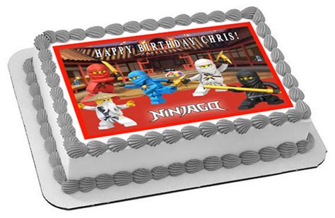 Lego Ninjago 1 Edible Birthday Cake Topper