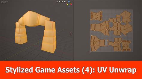 Stylized Game Assets Blender Low Poly Uv Unwrap Youtube