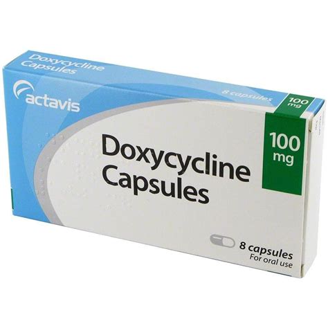 Comprar Doxiciclina 100 Mg Actidox 100 Genérico • Euroclinix