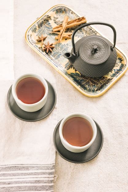 Free Photo Decorative Tea Still Life