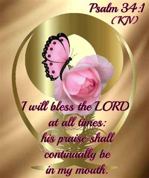 Psalm 34 1 Bless The Lord Favorite Bible Verses Kjv
