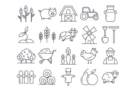 Farm Vector Free Icon Set