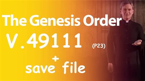 The Genesis Order Update 49111 Walkthrough P23 Save Data Download