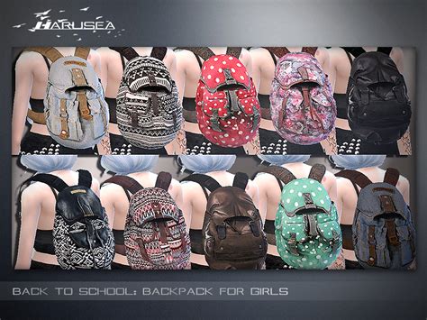 Sims 4 Ccs The Best Backpack By Harusea