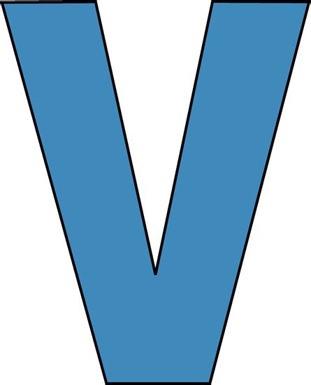 Download letter v stock photos. Blue Alphabet Letter V Clip Art - Blue Alphabet Letter V Image
