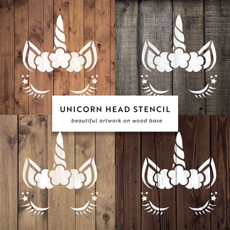 Unicorn Head Stencils Stencil Revolution