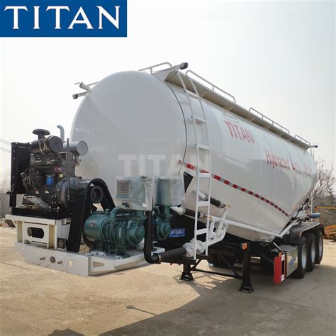 Titan 60 Ton Bulk Cement Dry Powder Silo Air Compressor Cement Tank