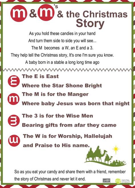 So many fun things you can do with this tag… Best of Chrstmas & the M&M Christmas Poem featured on the ...