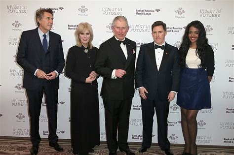 Prince Charles Blushes As Blonde Beauties Joanna Lumley