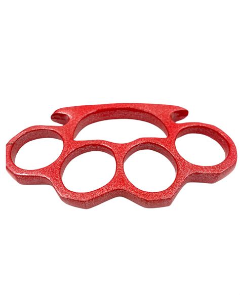 Solid Steel Knuckle Duster Brass Knuckle Red Panther Wholesale