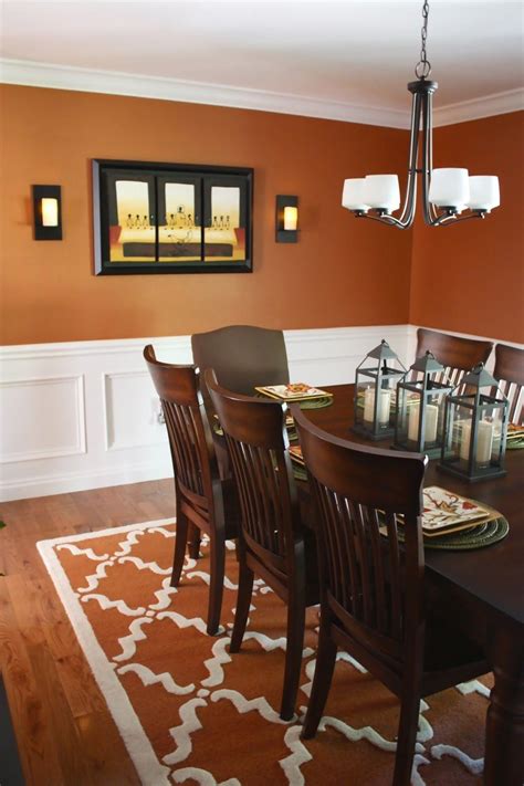 Create A Charming Burnt Orange Dining Room Coodecor