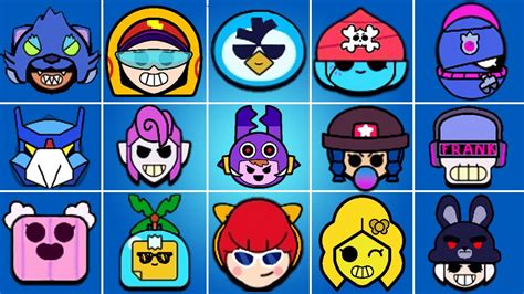 Every Skin Pins All Skin Pins Concept Brawl Stars Youtube