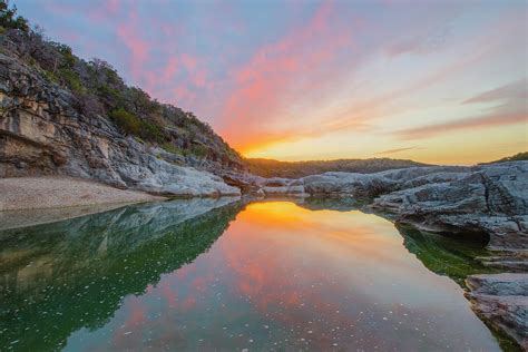 Sunrise On The Pedernales River Texas Hill Country 2 Photograph By Rob