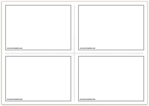 Cue Card Template Word