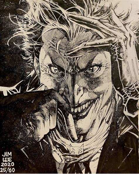 Pin By Nato Ruiz On Dark Knight Jim Lee Art Jim Lee Joker Sketch
