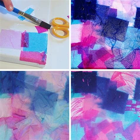 Art History For Kids Tissue Paper Painting Inspired By Claude Monet