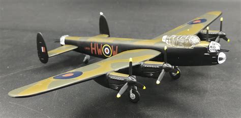 British Avro Lancaster Mk Iii Heavy Bomber 1144 Diecast Aircraft Plane Model Ebay