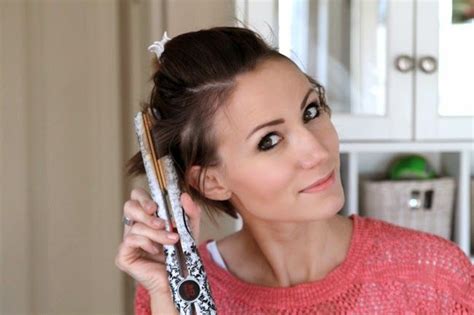 How To Curl A Long Pixie With A Flat Iron Short Hair Styles Flat