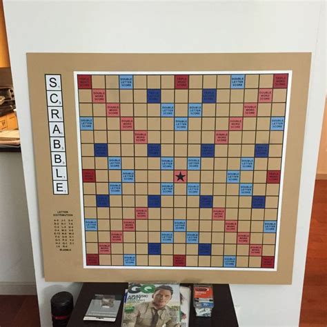 The Giant Wall Mounted Scrabble Set In The Shop Was Really Expensive So