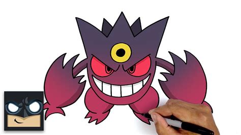 How To Draw Mega Gengar Pokemon Youtube