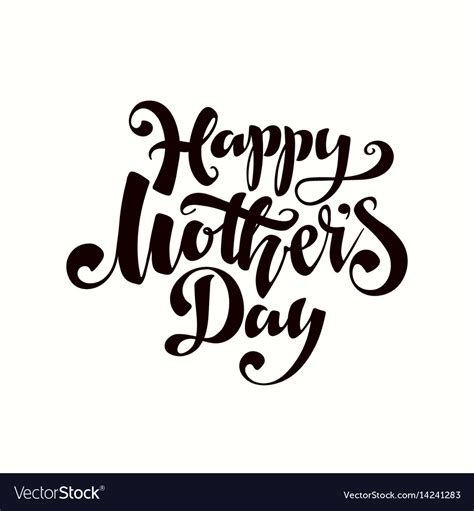 Happy Mothers Day Royalty Free Vector Image Vectorstock