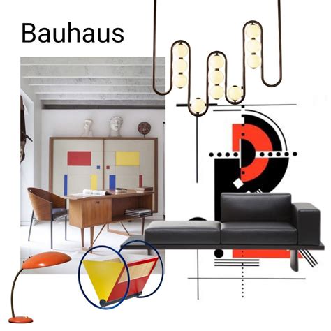 Bauhaus Interior Design Style Moodboard Bauhaus Interior Bauhaus