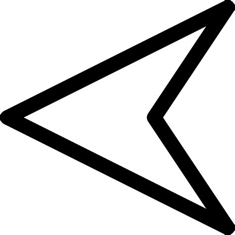 Triangle Arrow Left Transparent Png Stickpng