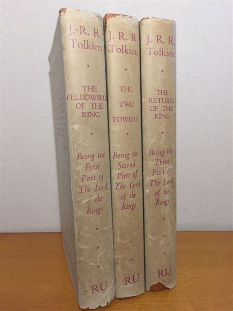 TCG JRR Tolkien The Lord Of The Rings 1960 UK 1st Edition Book