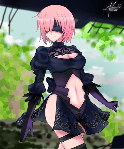 Learn more here you are seeing a 360° image instead. Mashu cross-playing 2B from NieR:Automata by Maelliures on ...