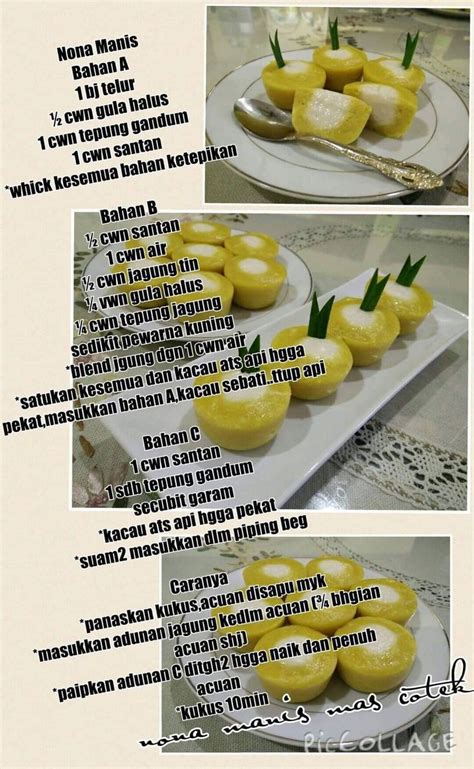   korang pernah tak buat nona manis? Nona manis jagung | Makanan dan minuman, Makanan, Masakan